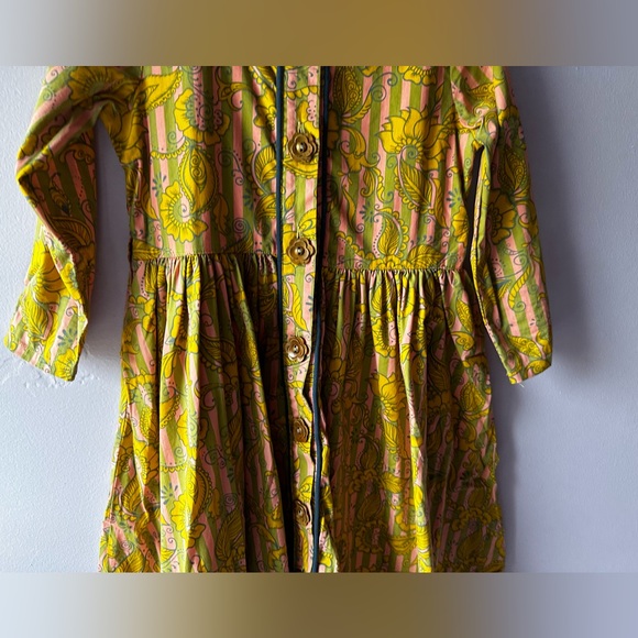 Matilda Jane Paint by Number Yellow Floral Dress Size 8 - Picture 2 of 10